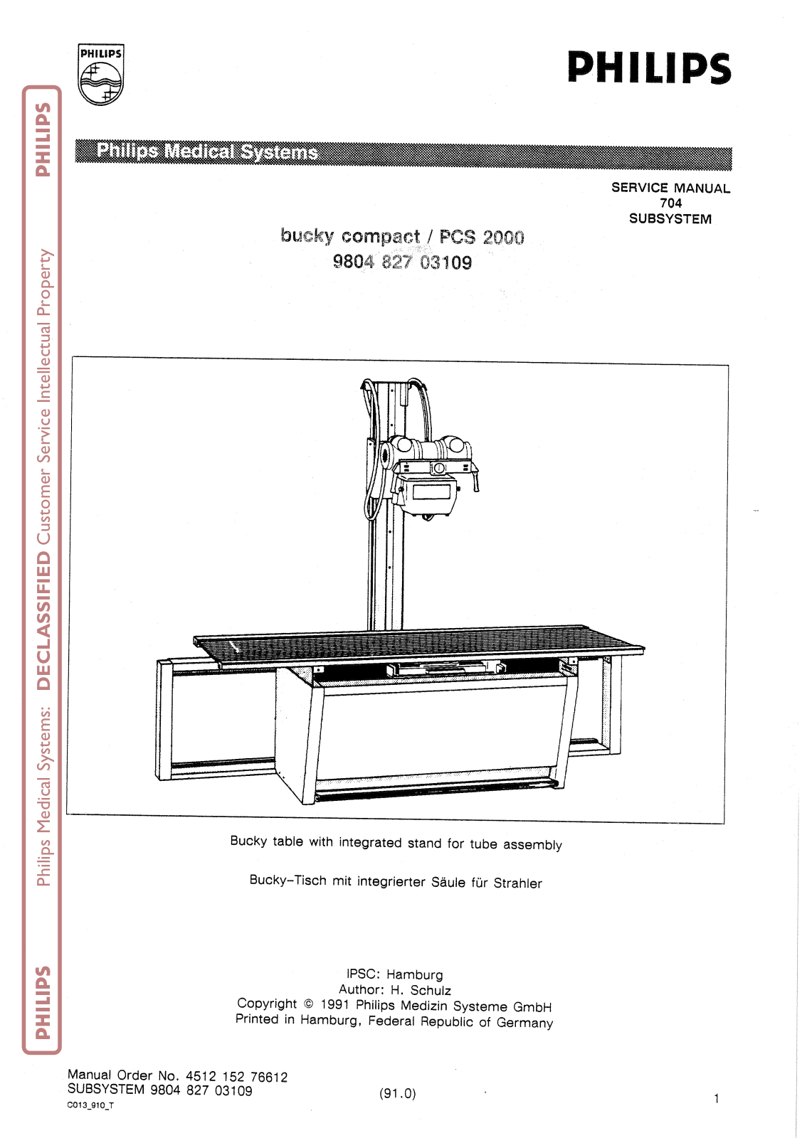 Philips PCS 2000 Service manual