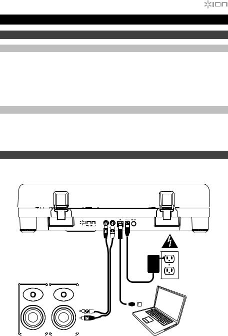 ION Audio Photon LP User Manual