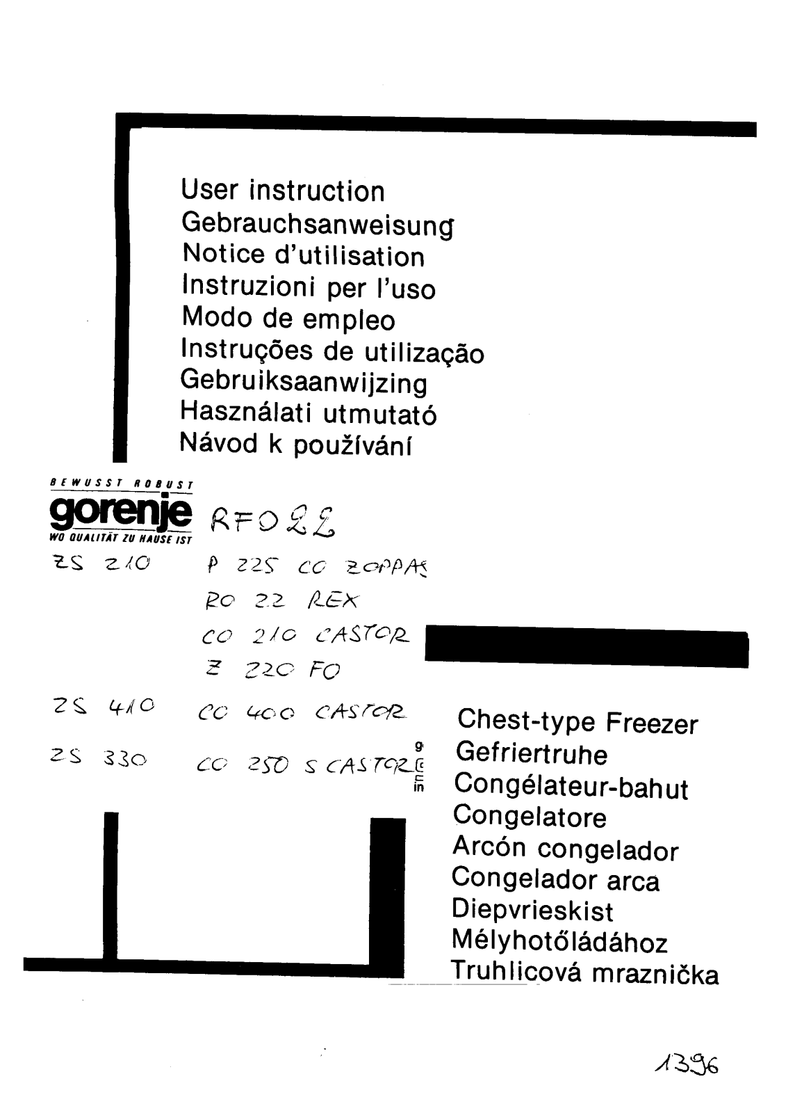 gorenje CO250S, CO400 User Manual