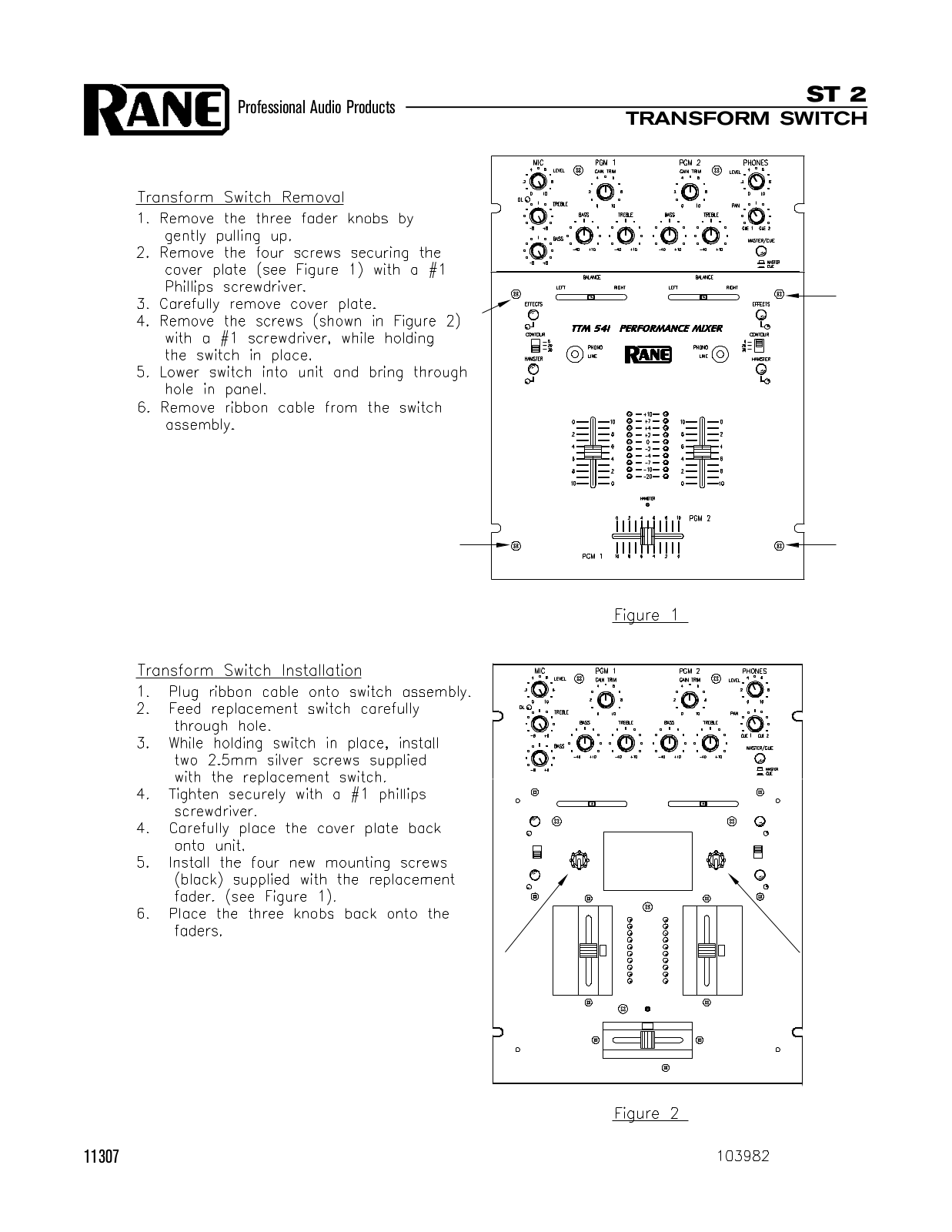 Rane ST 2 User Manual