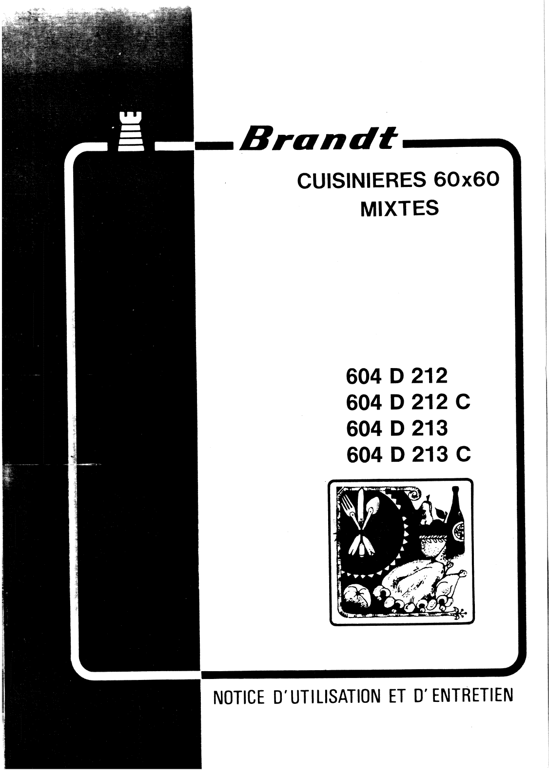 BRANDT 604D21, BMEG110B, BMEG110W User Manual