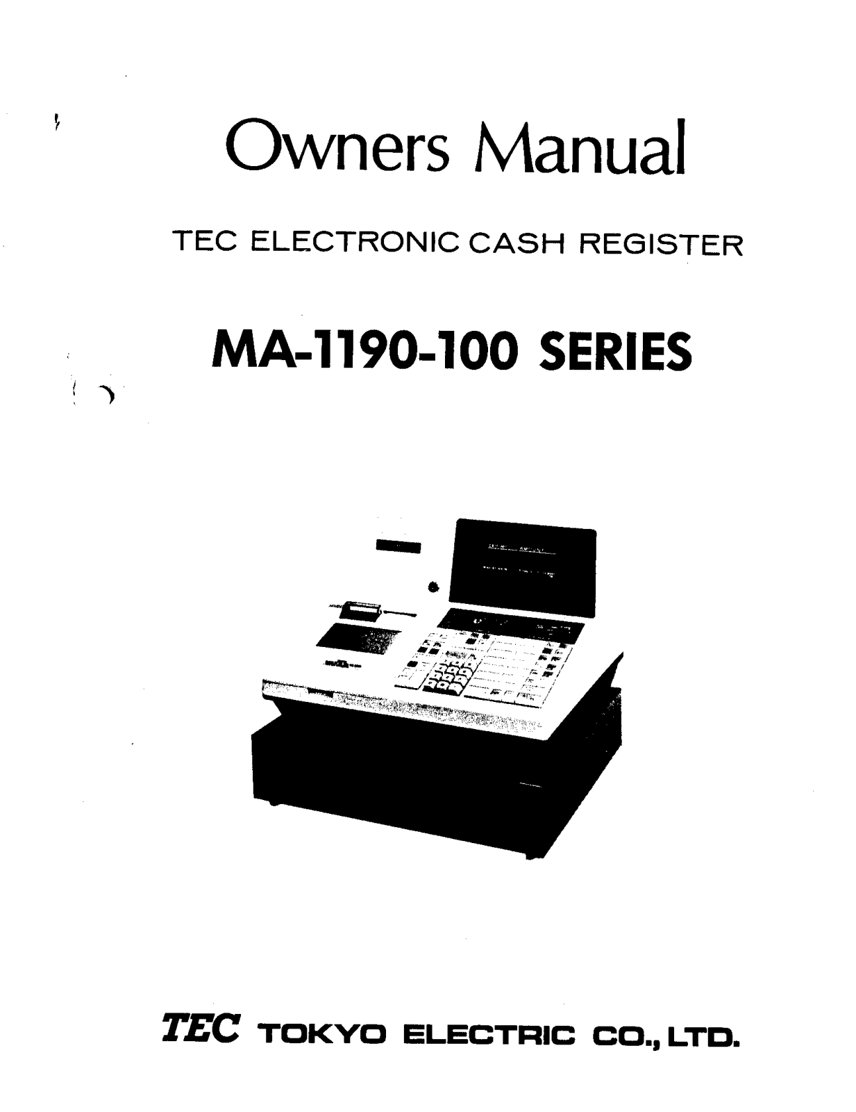 Toshiba MA-1190-100 User Manual