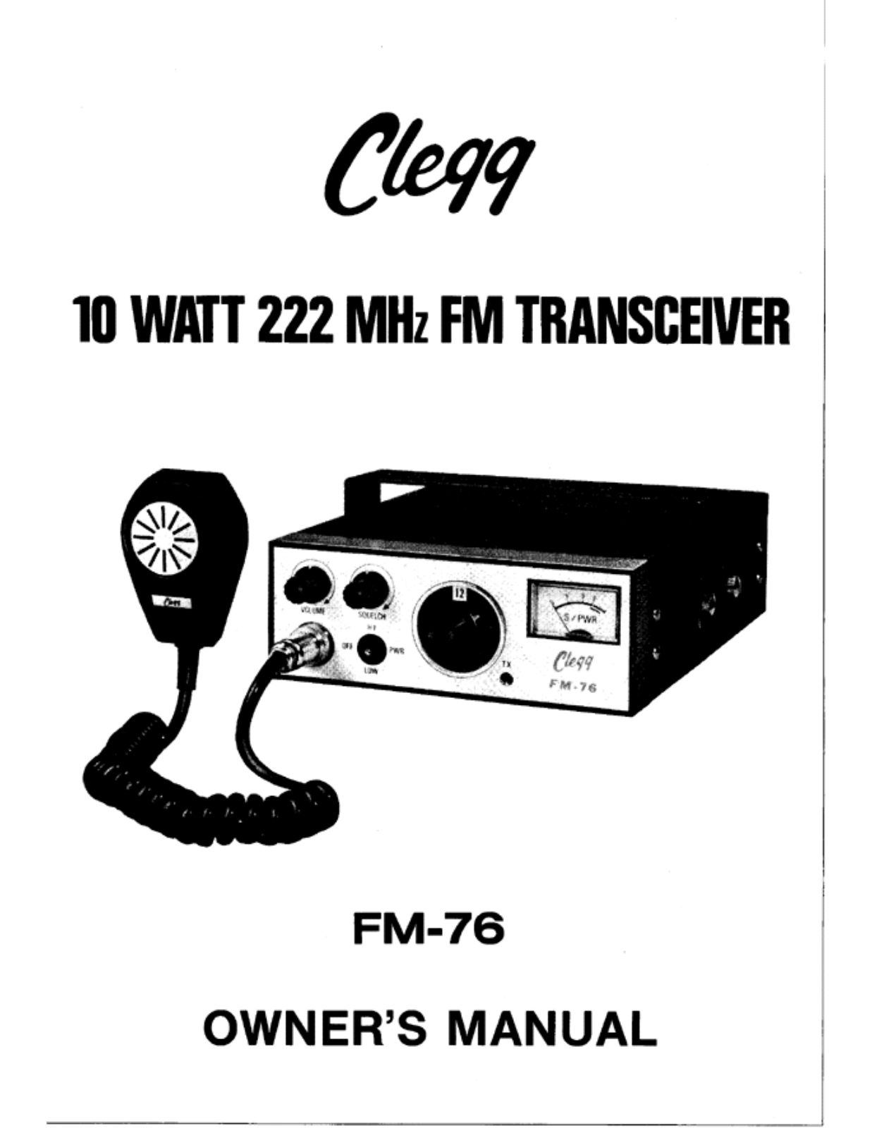 CLEGG FM-76 User Manual - ManualMachine.com