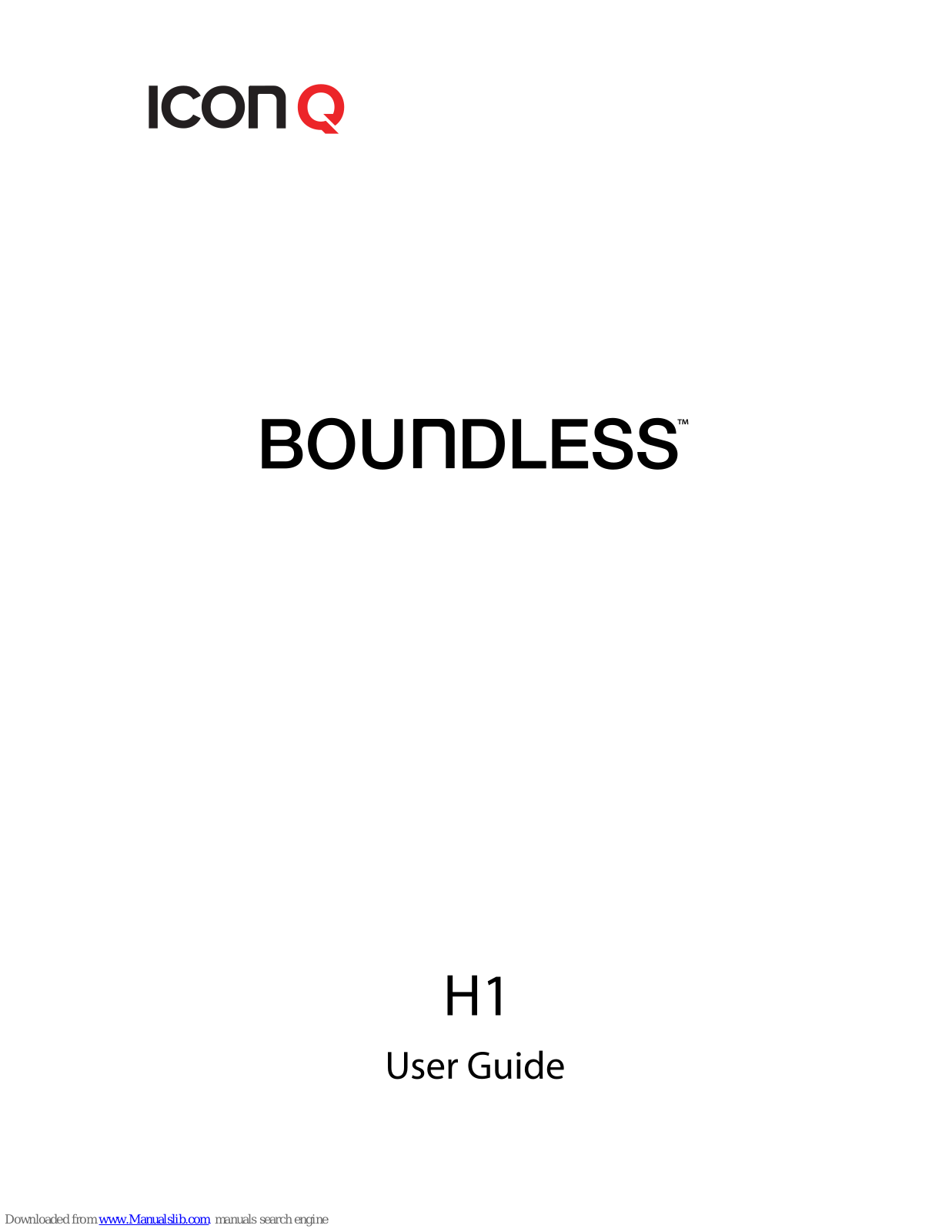 Icon Q Boundless H1 User Manual