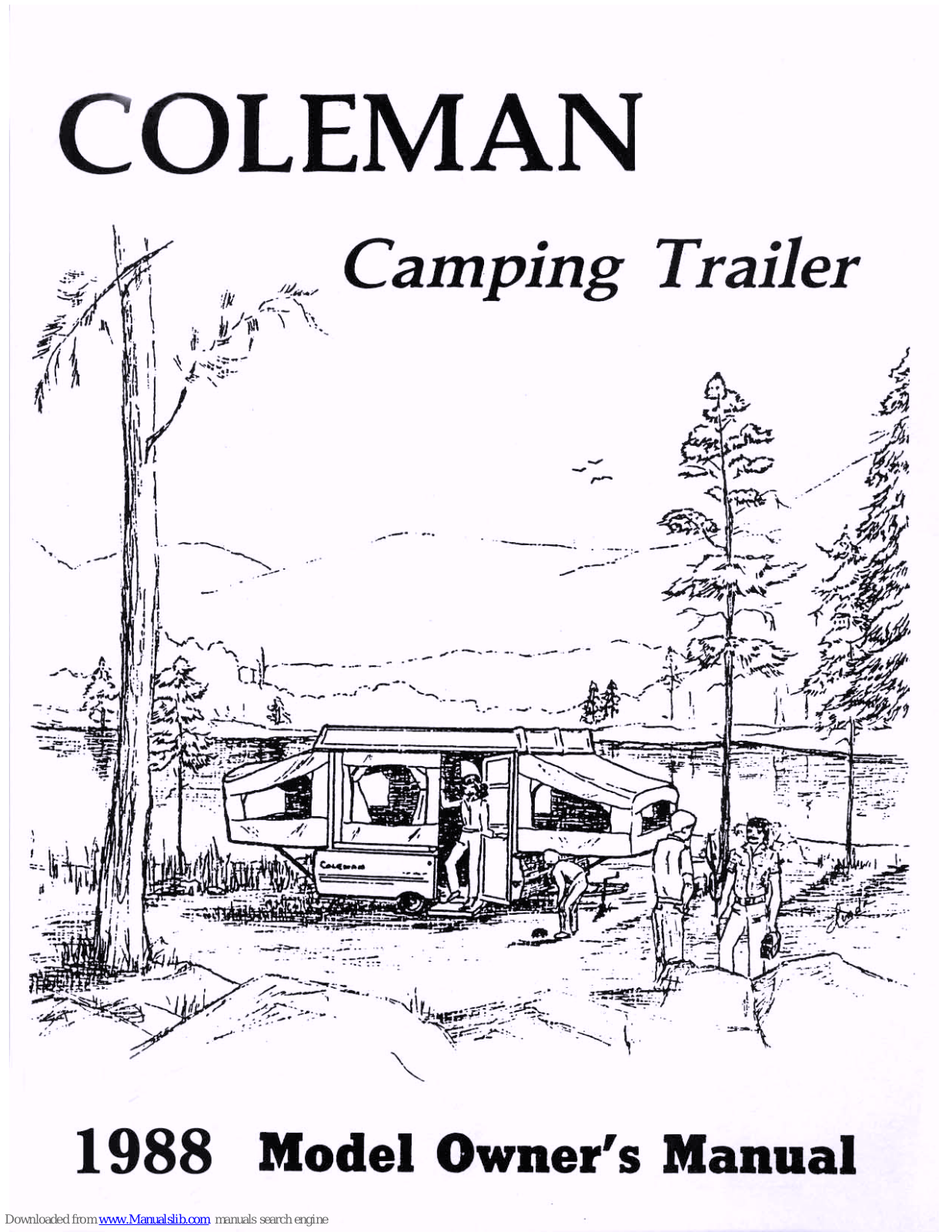 Coleman Camping Trailer 1988 Owner's Manual