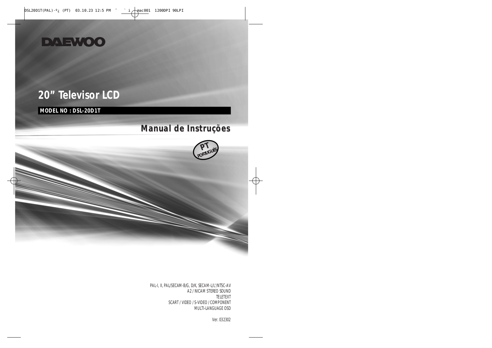 Daewoo DSL-20D1T User Manual