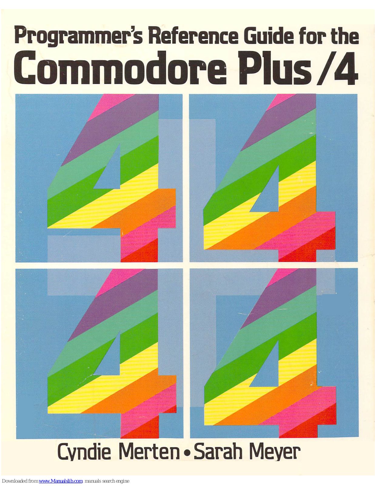 Commodore Plus/4 Programmer's Reference Manual