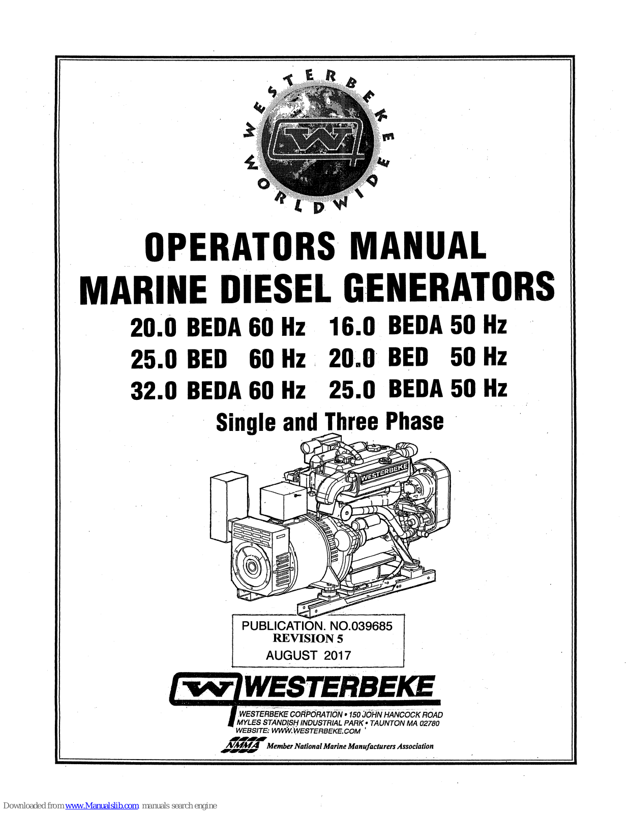 Westerbeke 20.0 BEDA, 25.0 BED, 16.0 BEDA, 25.0 BEDA, 20.0 BED Operator's Manual - ManualMachine.com