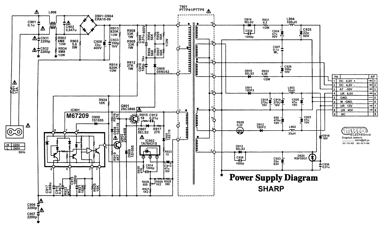 SHARP Varios Service Manual