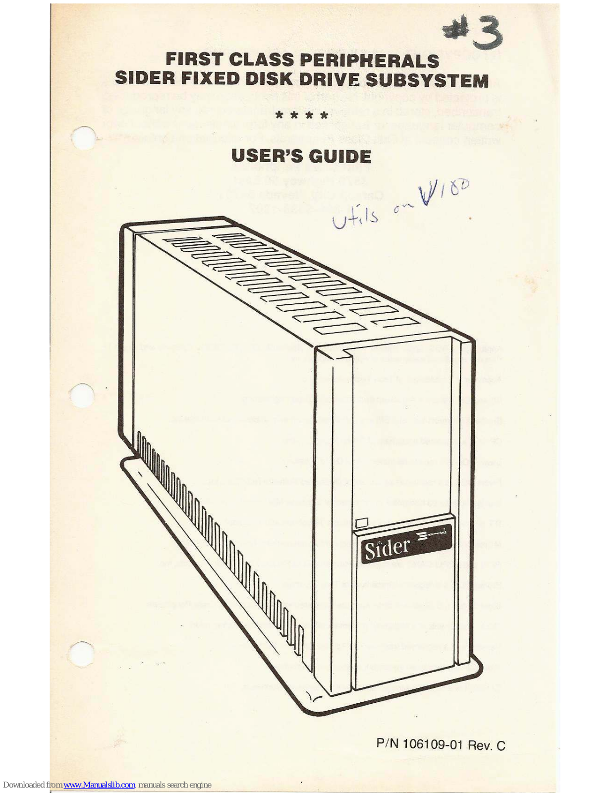 First Class Peripherals Sider User Manual - ManualMachine.com