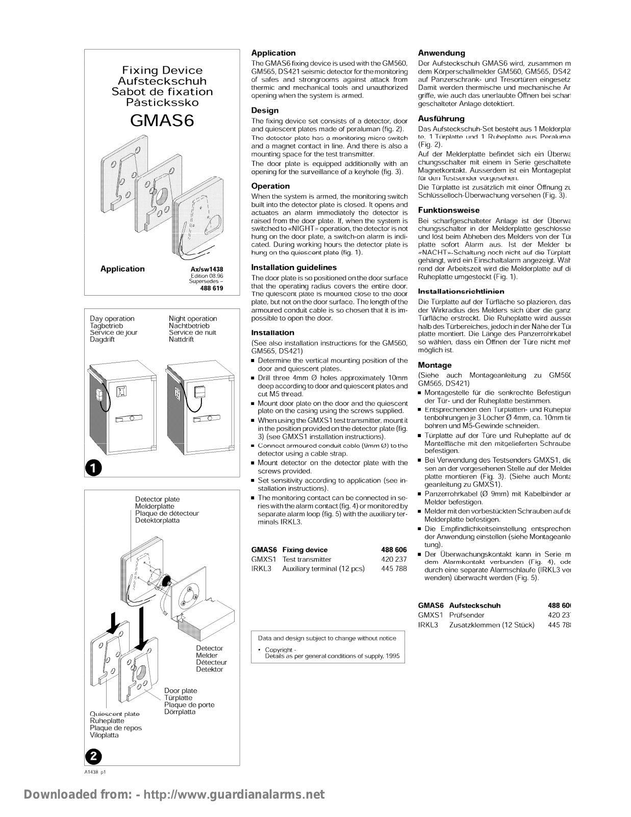 Alarmcom GMAS6 User Manual