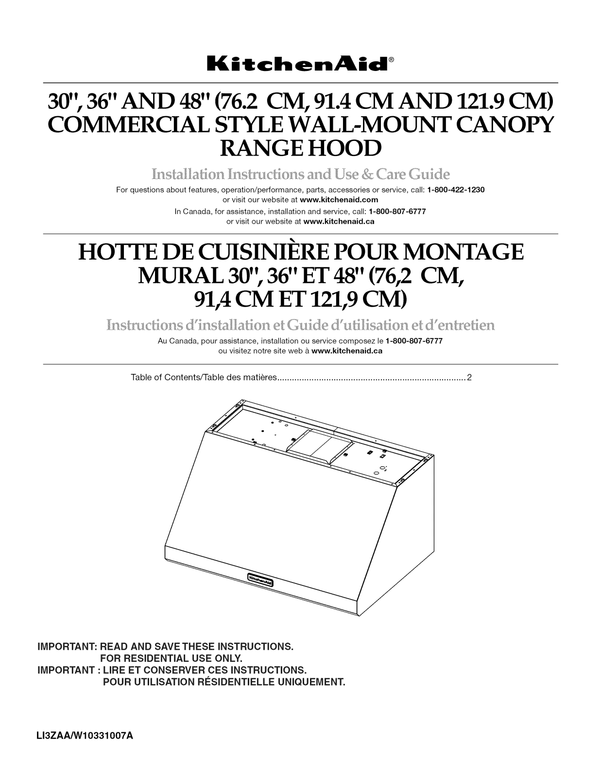 KitchenAid KXW8748YSS0, KXW8736YSS0, KXW8730YSS0 Owner’s Manual