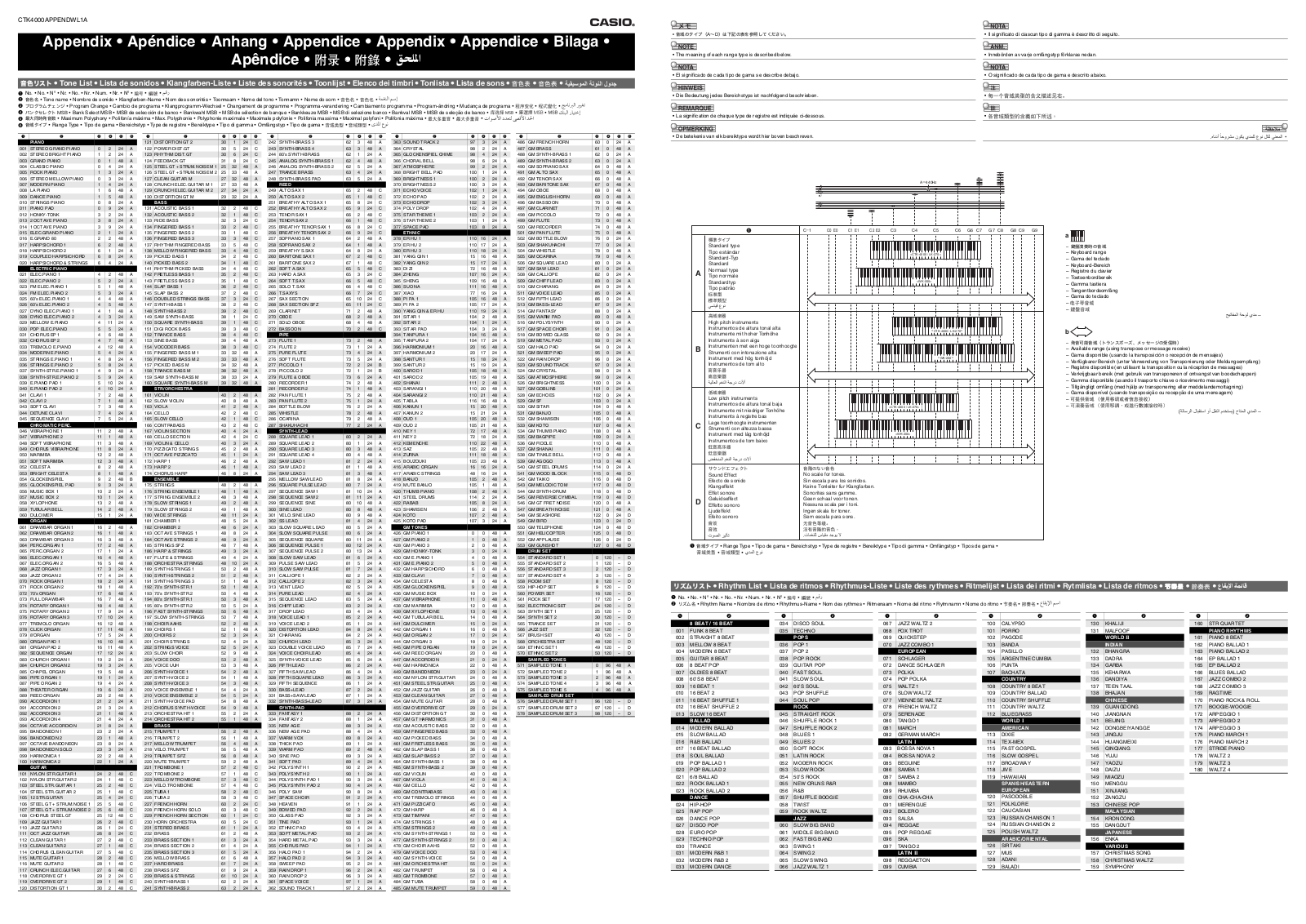 CASIO CTK-WK200 User Manual