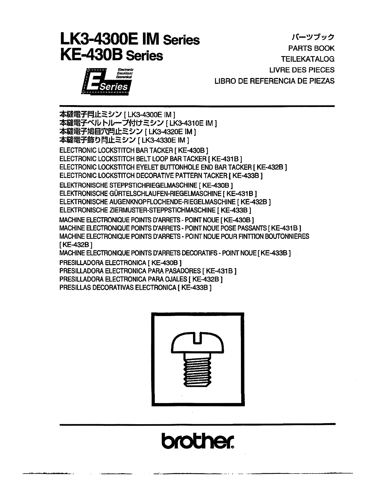 Brother LK3-4300E IM Series, KE-430B Series User Manual - ManualMachine.com