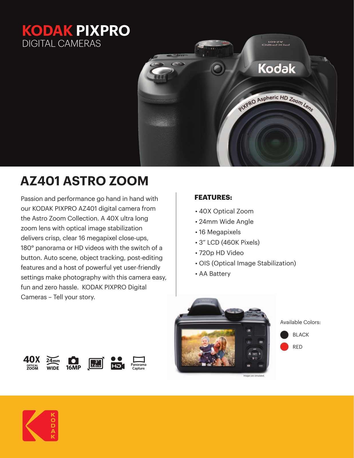 Kodak Astro zoom AZ401 User Manual