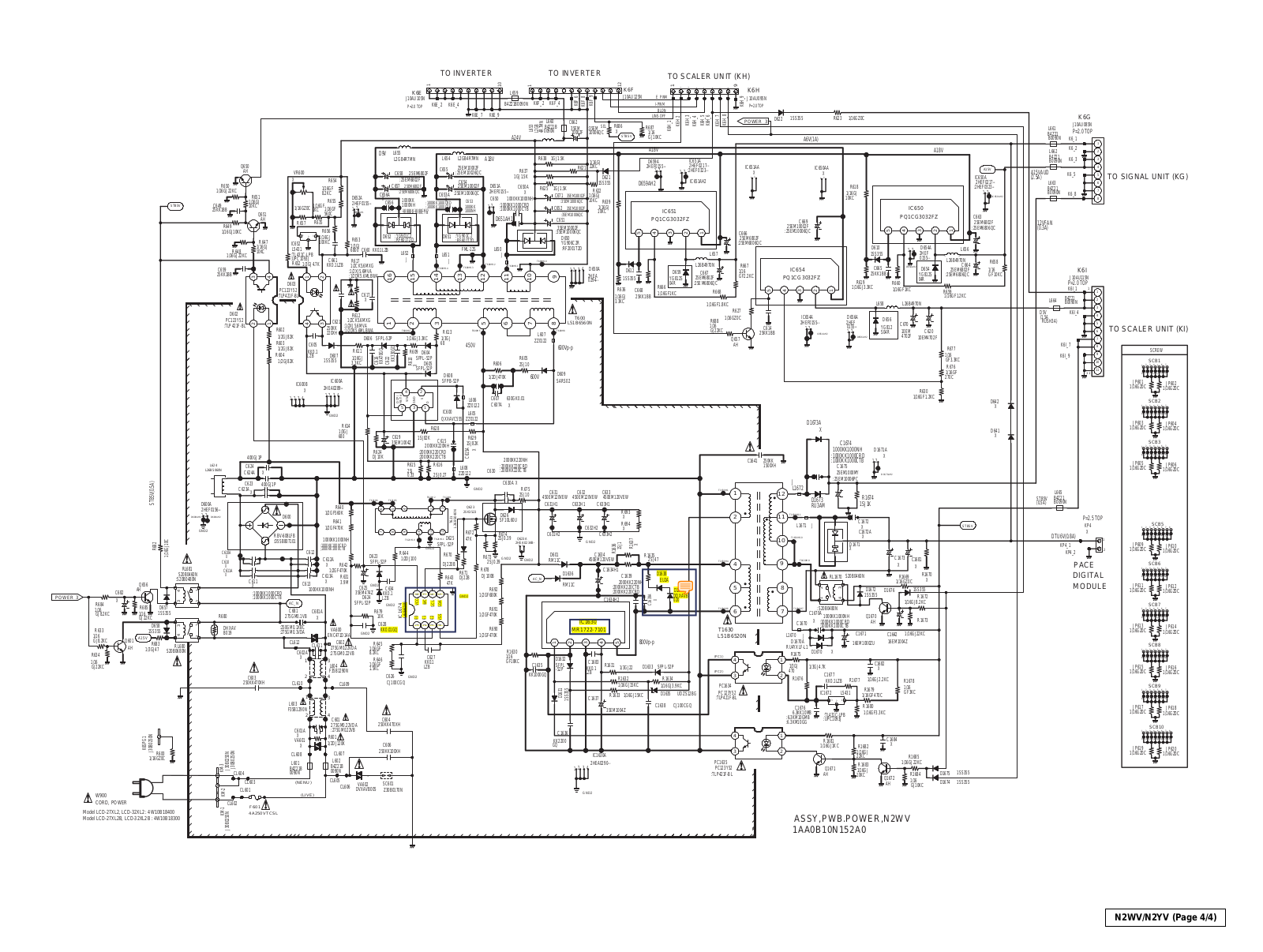Sanyo LCD- PSU Schematic