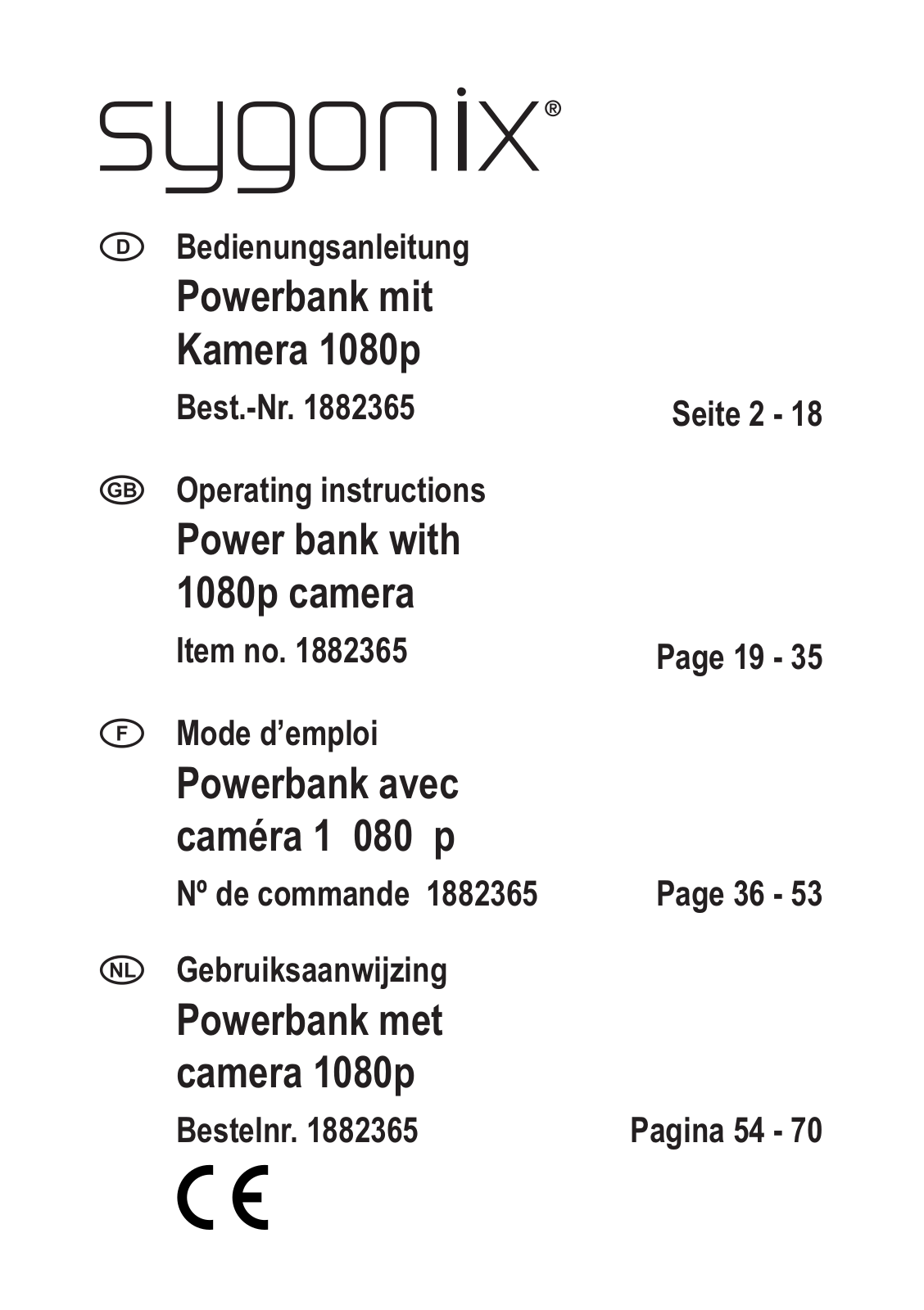 Sygonix SY-3764730 User guide