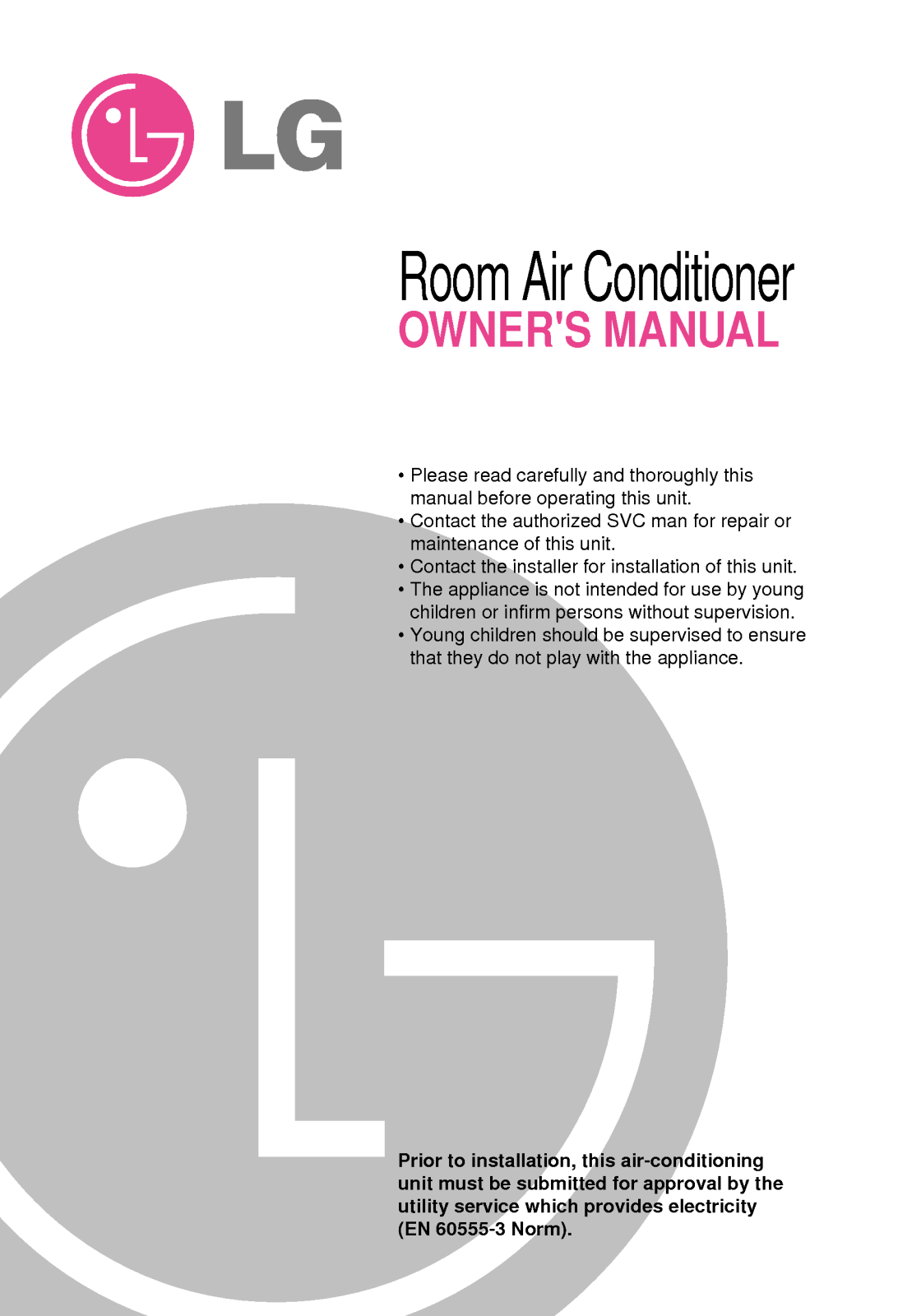 LG LSJ090H-1, LSL120C-1, LS-K2467EL, LSK243C-1, LSK180H-1 User Manual