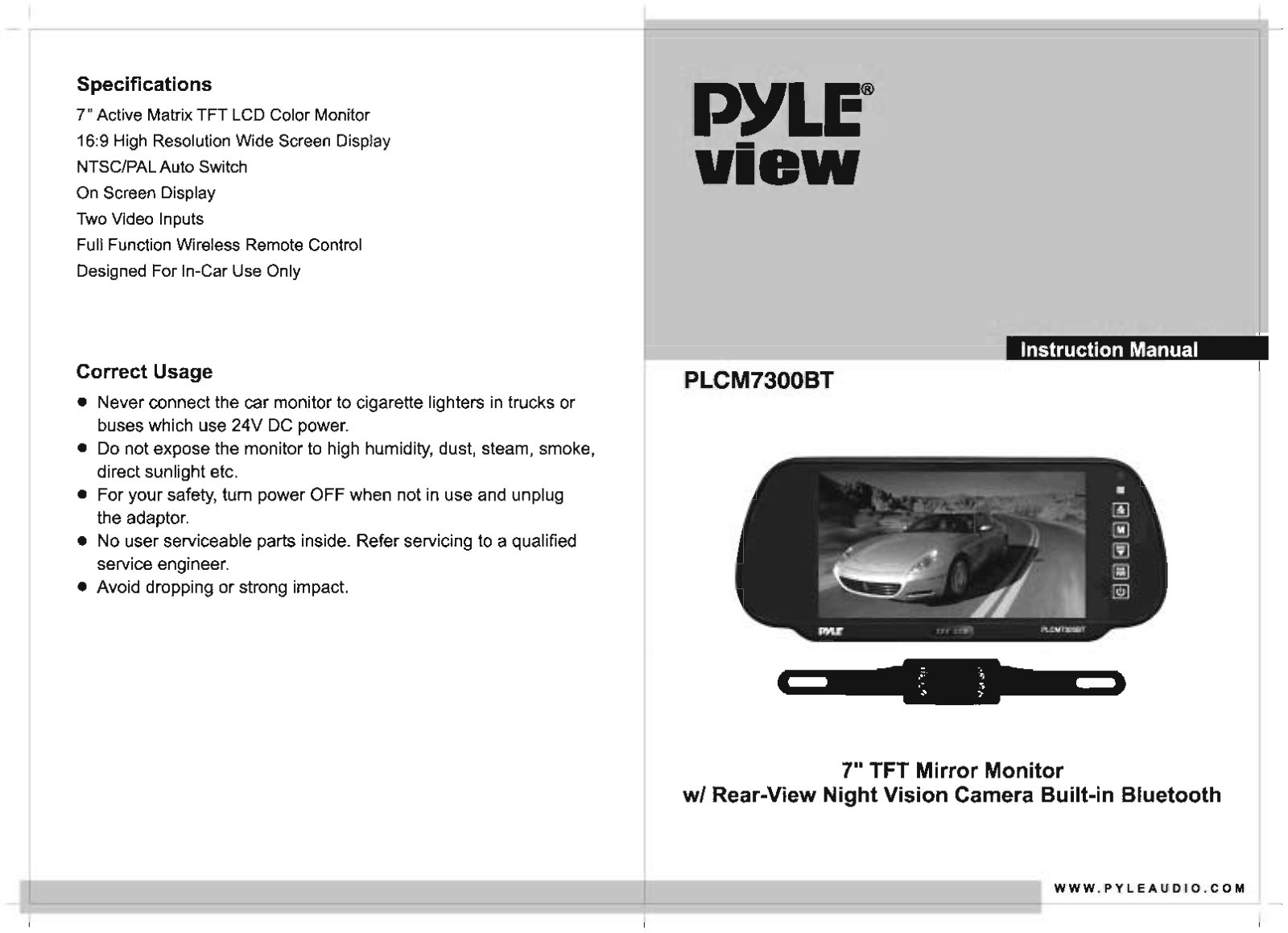 Pyle Audio PL-CM7300BT User Manual - ManualMachine.com