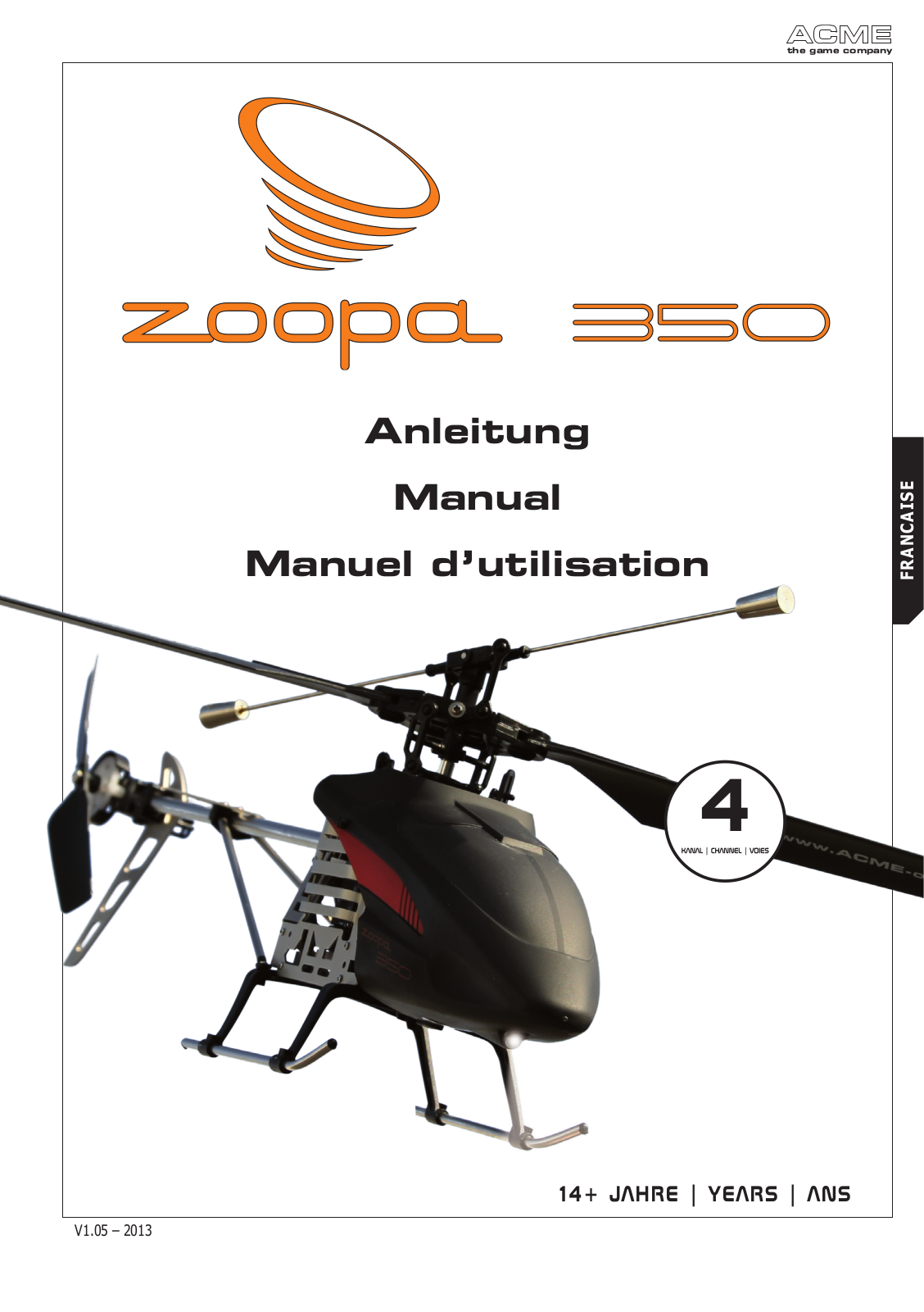 ACME zoopa 350 User guide