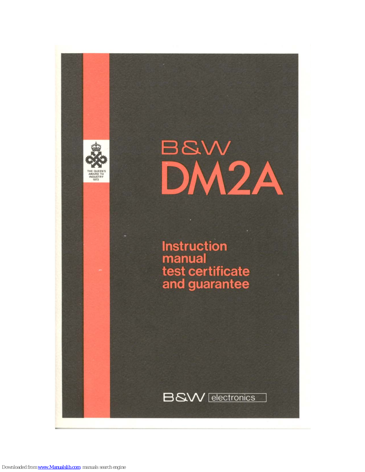 Bowers & Wilkins DM2A Instruction Manual