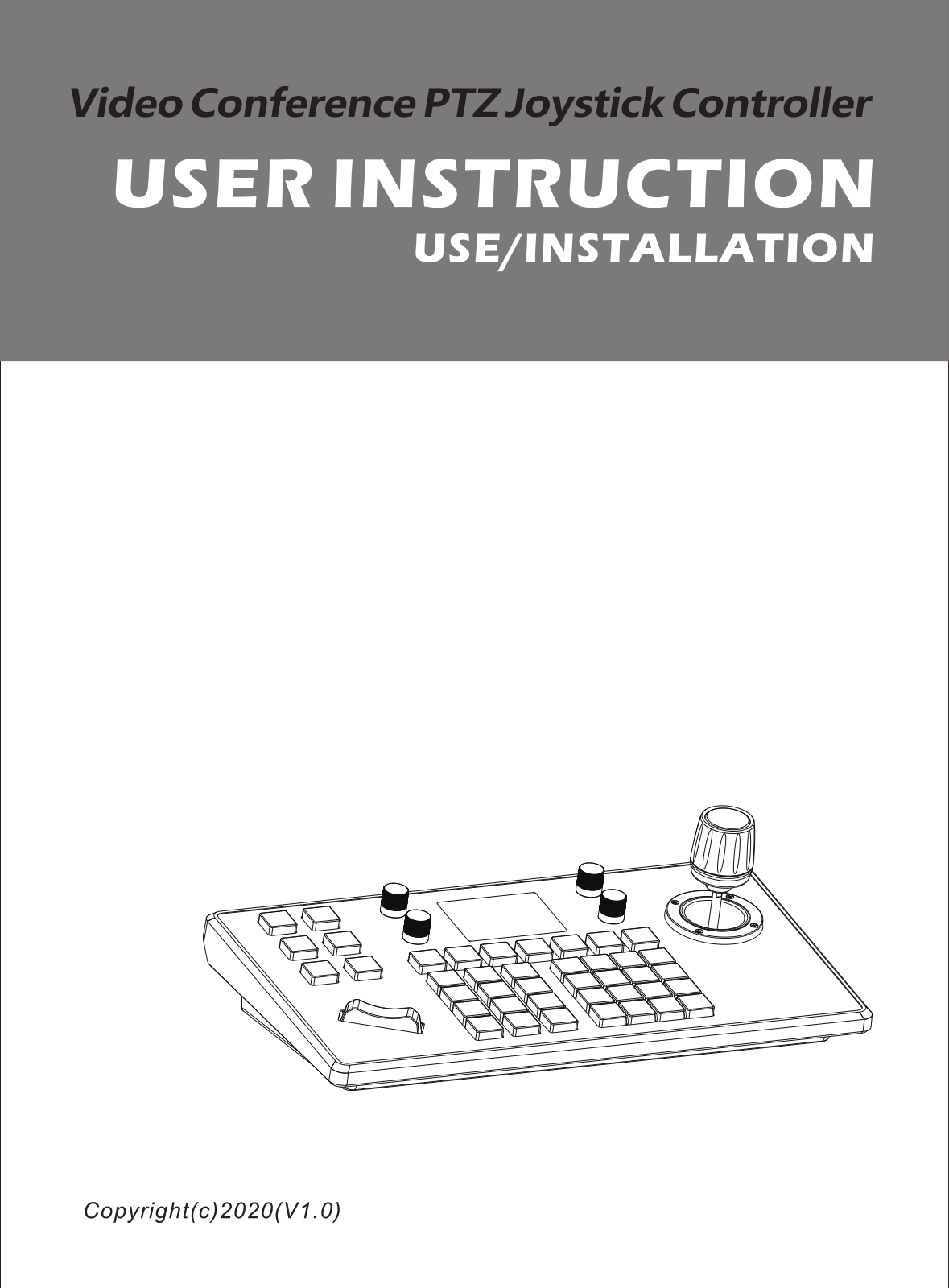 Video Conference PTZ Joystick Controller User Manual - ManualMachine.com