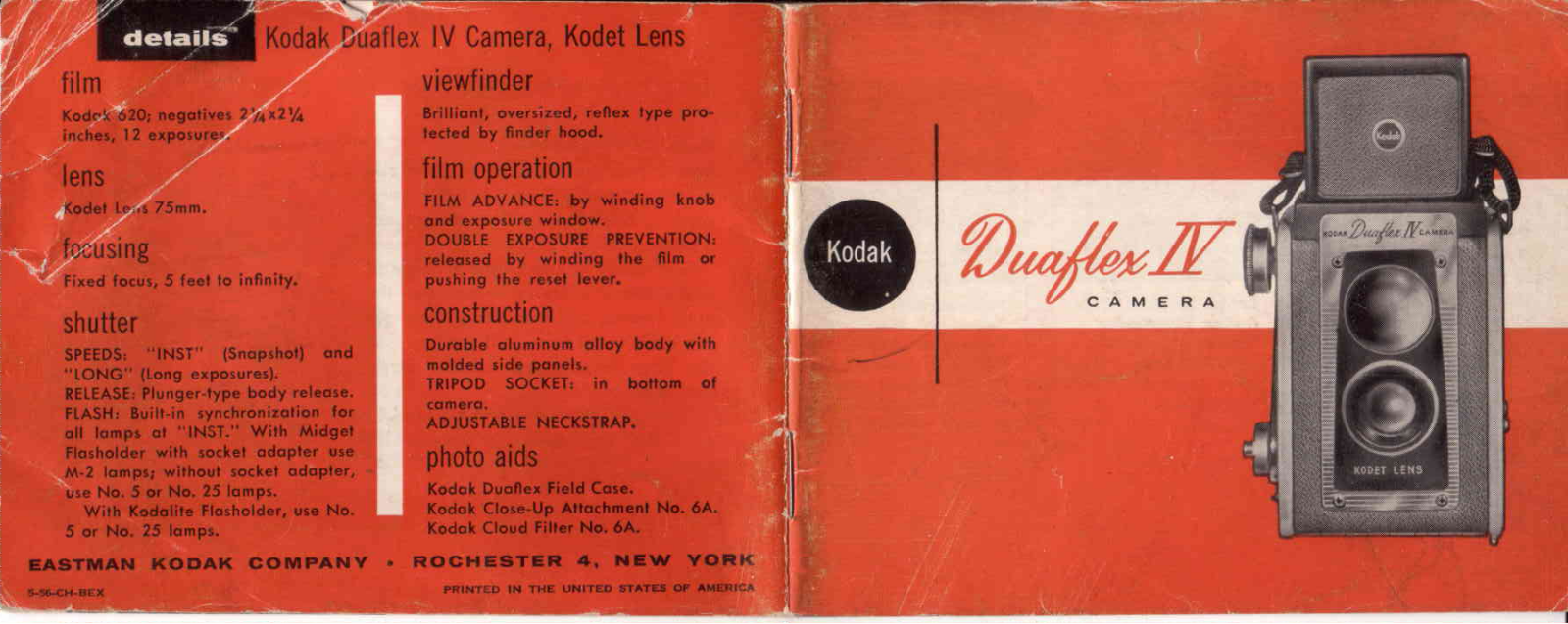 Kodak Duaflex IV User Manual