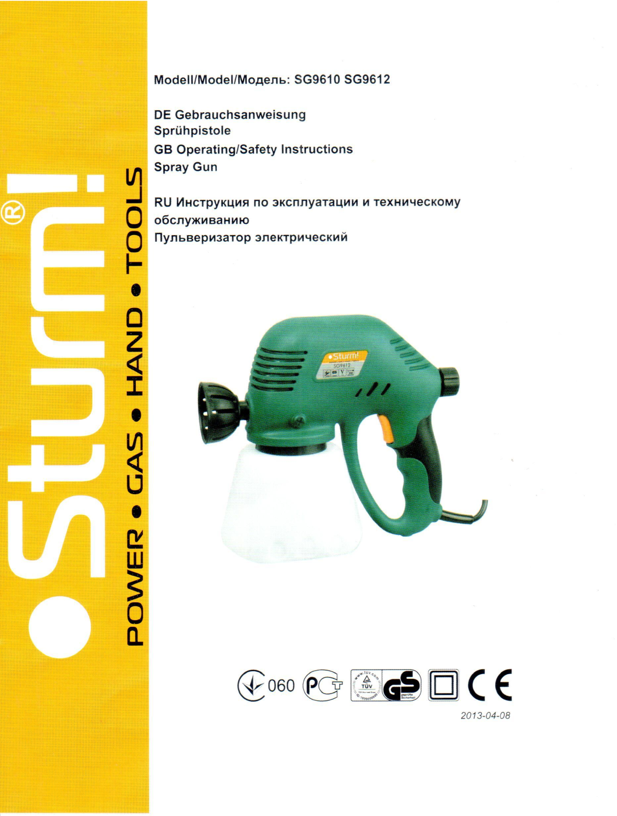 Sturm SG9610 User Manual