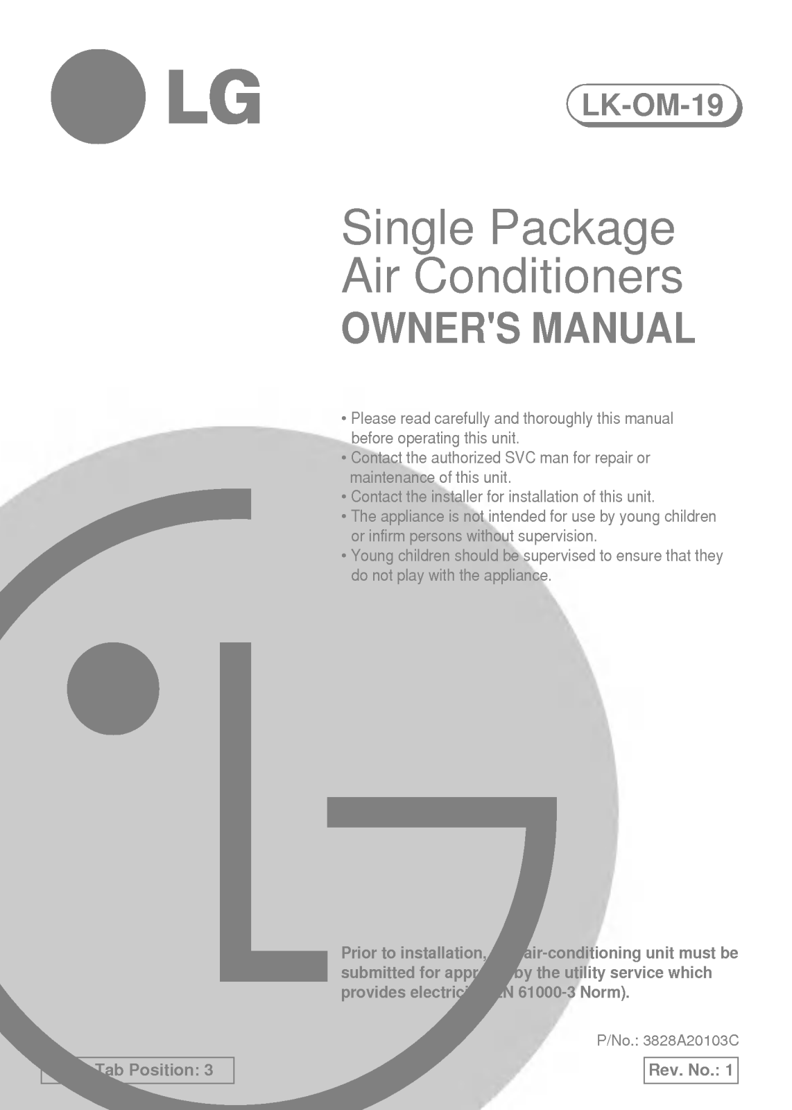 LG LK-0880CH Owner’s Manual