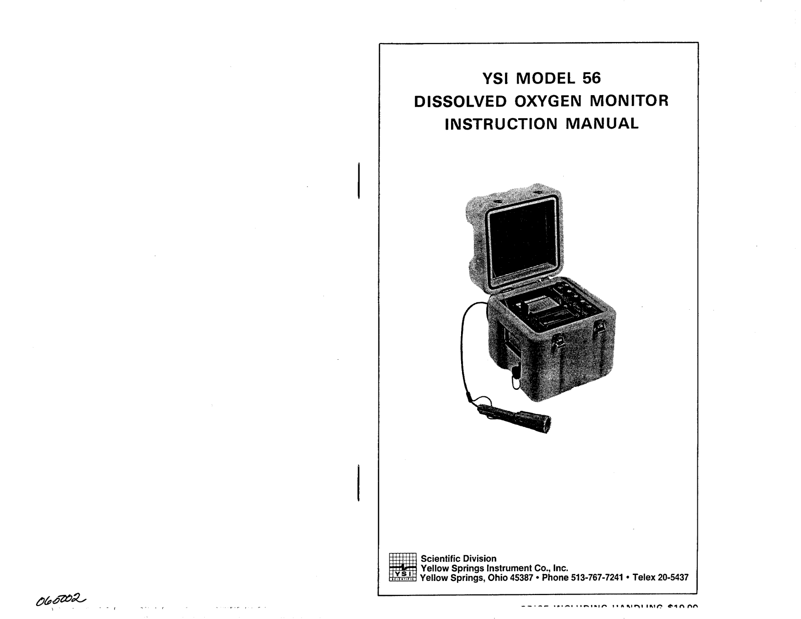 Ysi 56 User Manual