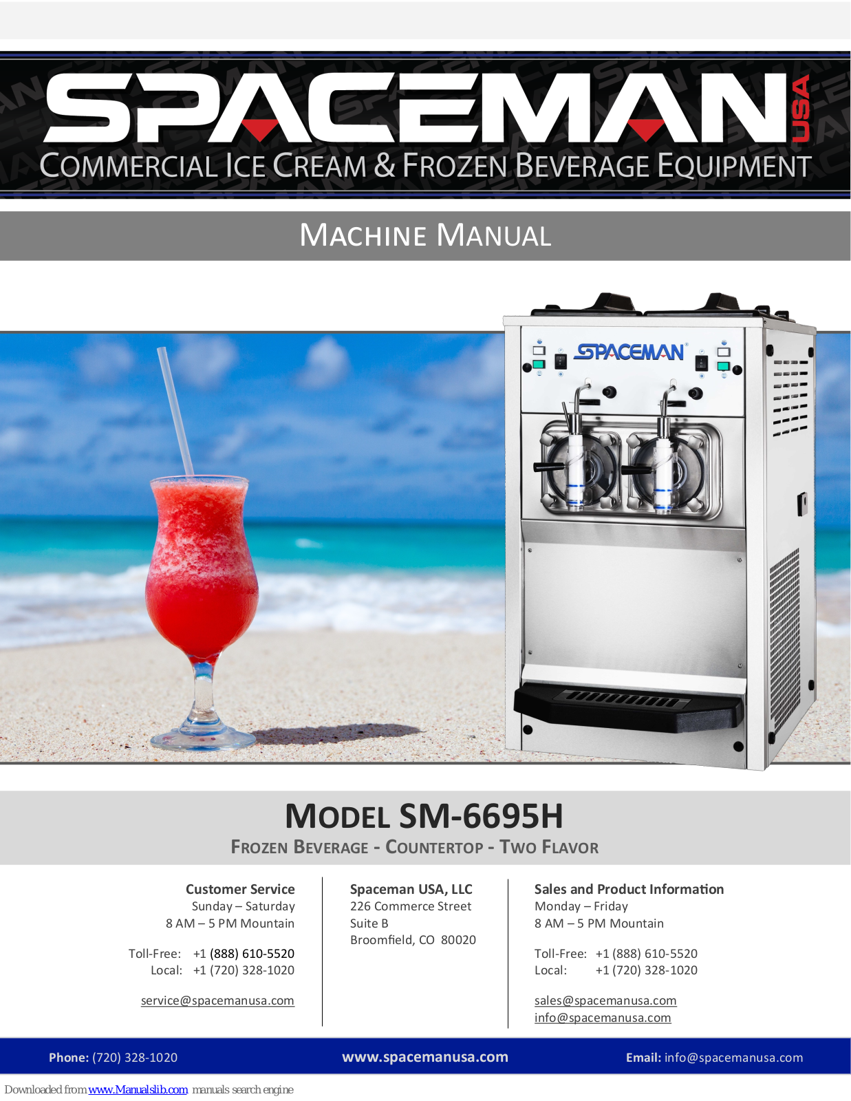 Spaceman SM-6695H Machine Manual - ManualMachine.com