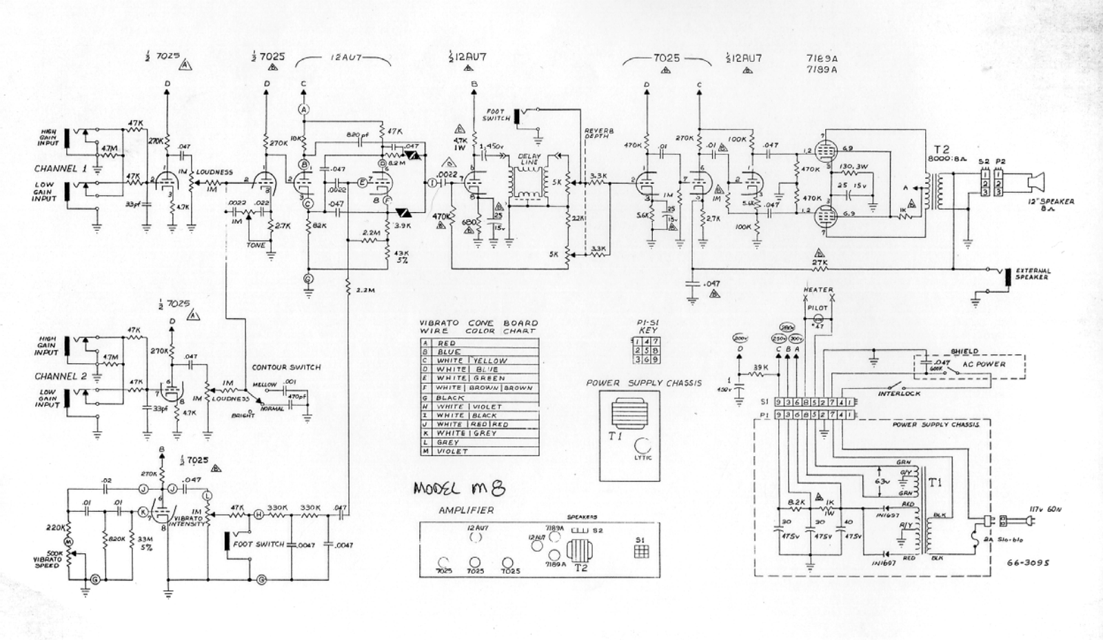 Magnatone m8 schematic