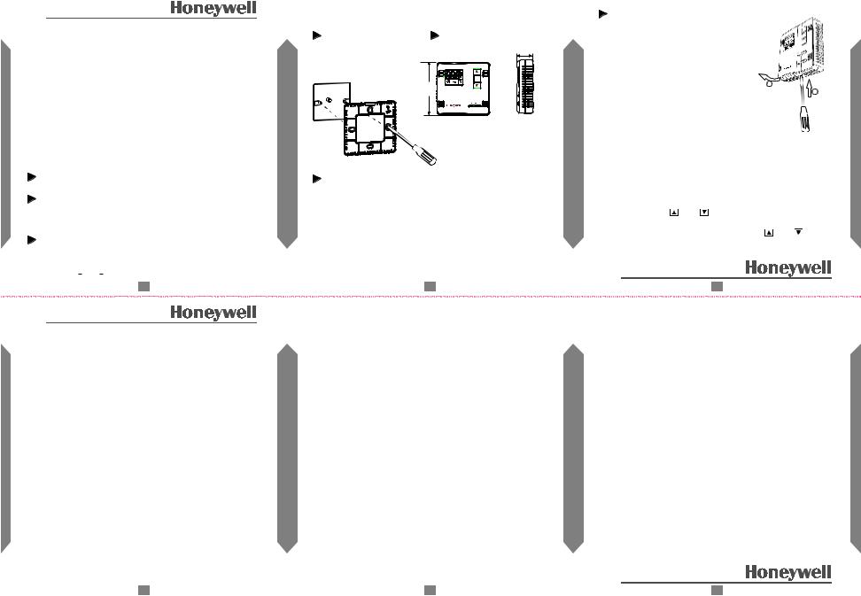 Honeywell T639 User Manual