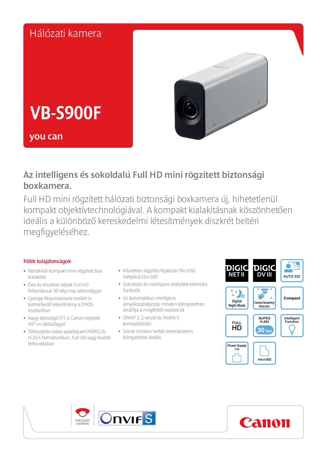 Canon VB-S900F BROCHURE