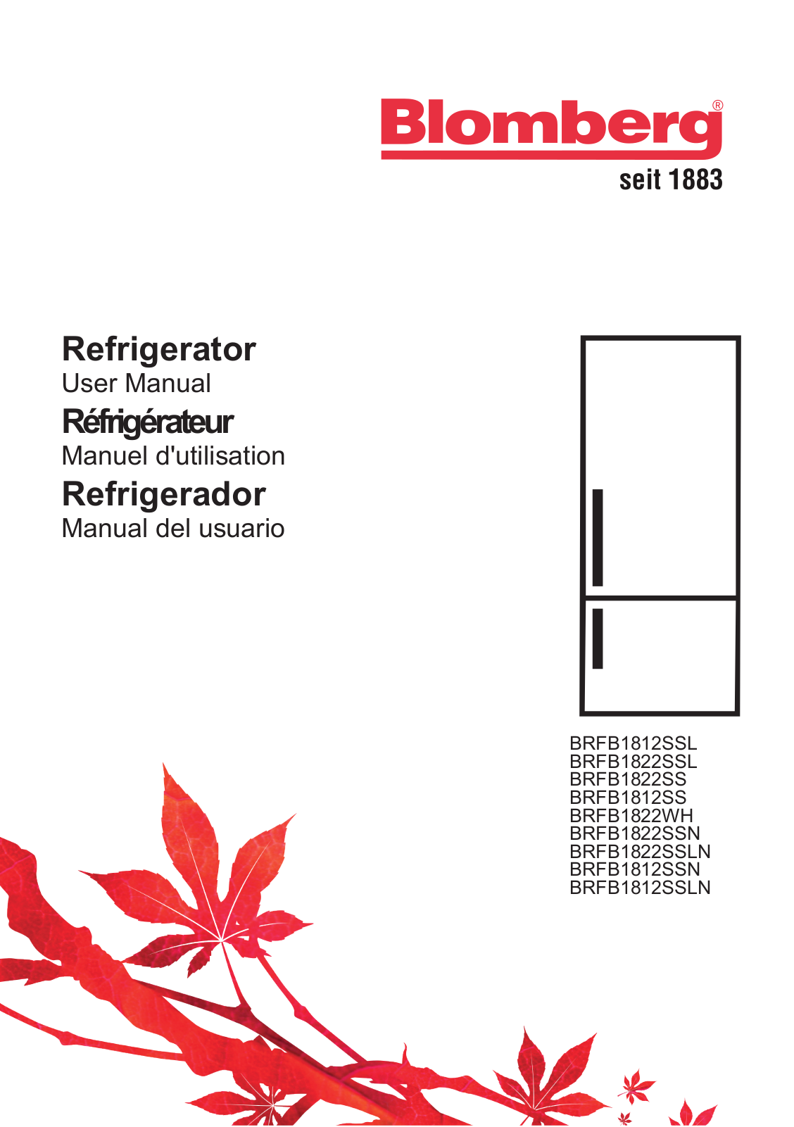 Blomberg BRFB1822SSLN User Manual