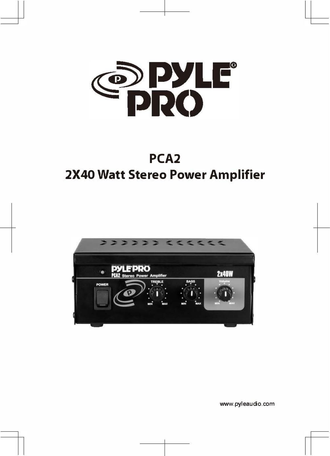 Pyle Pro PCA2 User manual