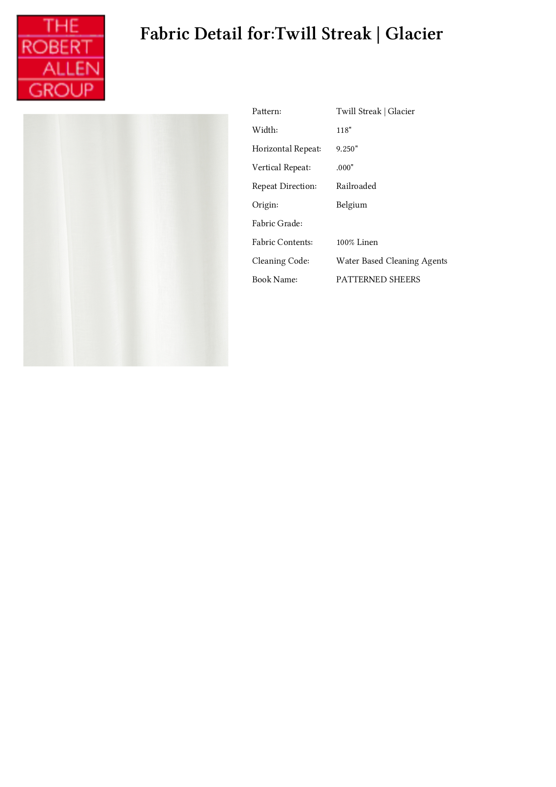 Robert Allen RALF1989 Specifications - ManualMachine.com