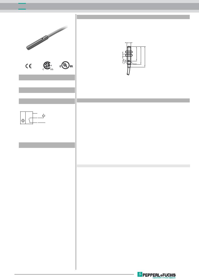 Pepperl Fuchs NJ0.6-4GM22-E Data Sheet