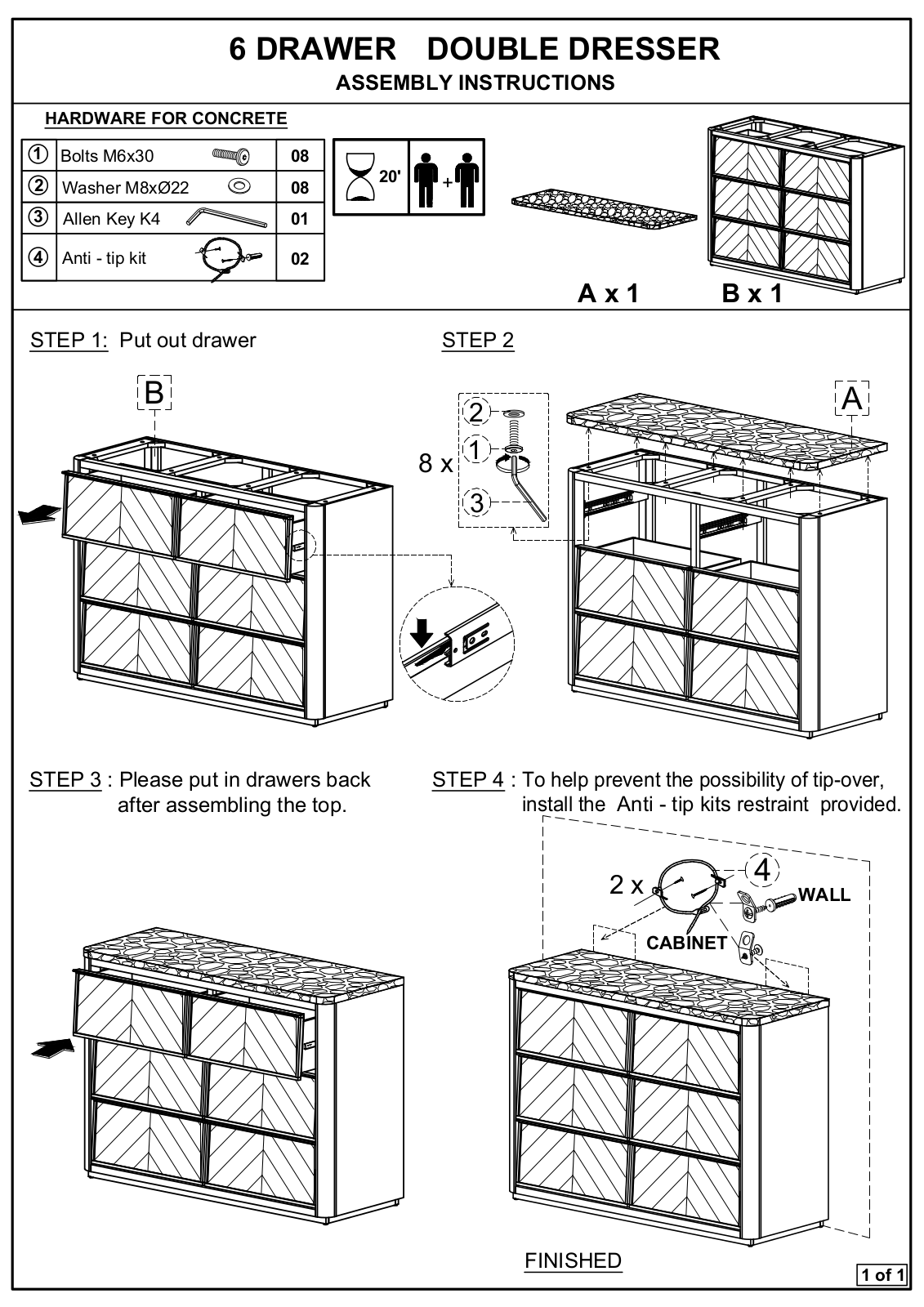 Essentials for Living 4586CINSLAGRY Assembly Guide