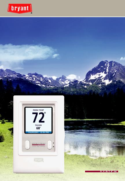 Bryant evolution  thermostat User Manual