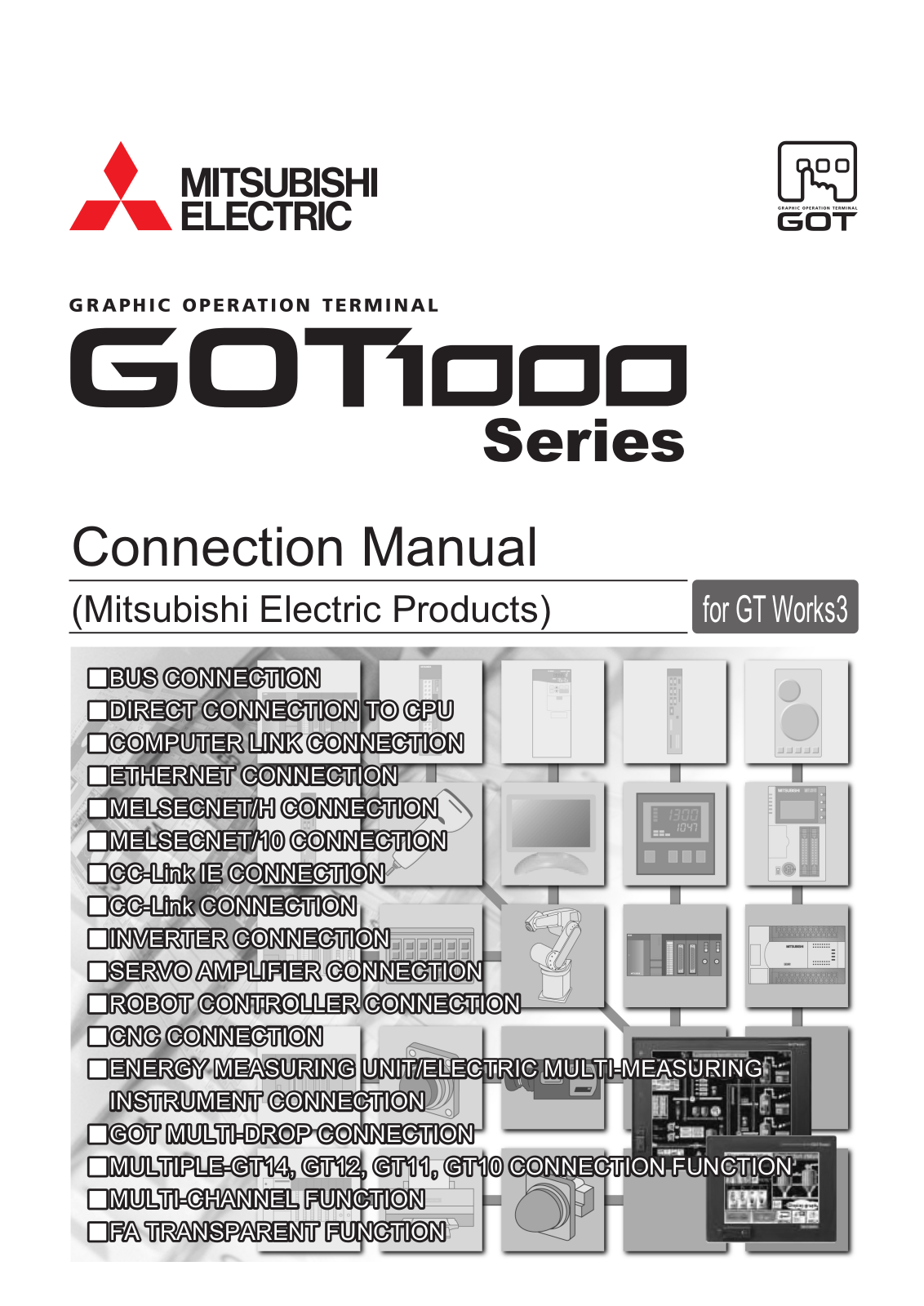 Mitsubishi GT1655, GT1595, GT16, GT157, GT1585 Connection Manual