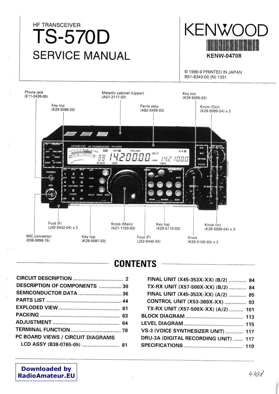 Kenwood ts 570 schematic