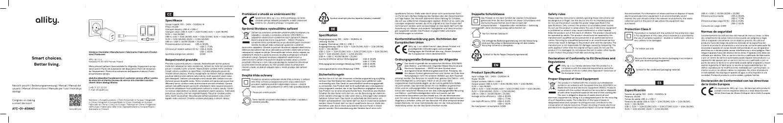 allity ATC-01-45WAC User guide - ManualMachine.com