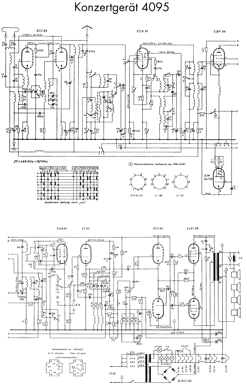 Grundig 4095 Schematic