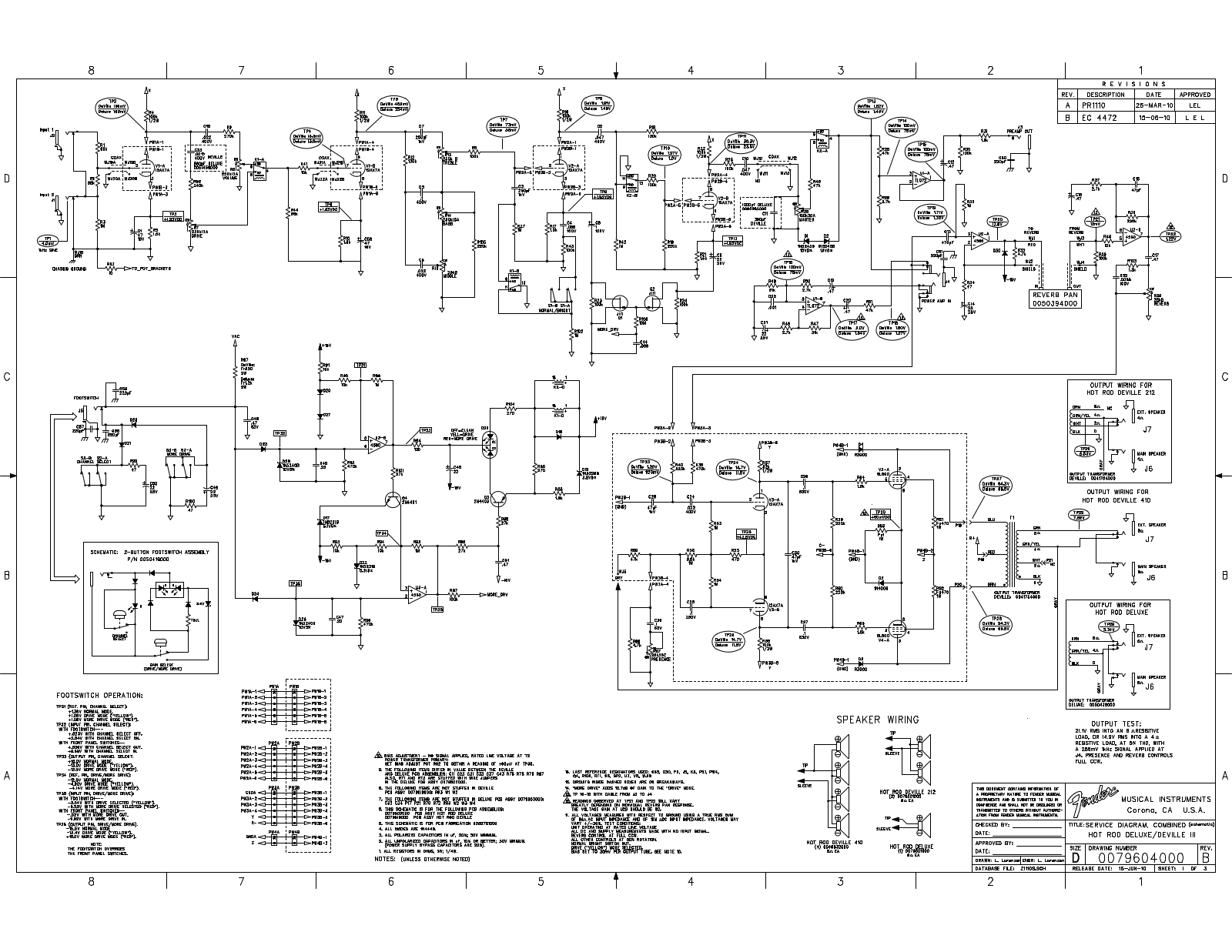 Fender Hot-Rod-DeVille-III-410-212, Hot-Rod-DeVille-III Schematic