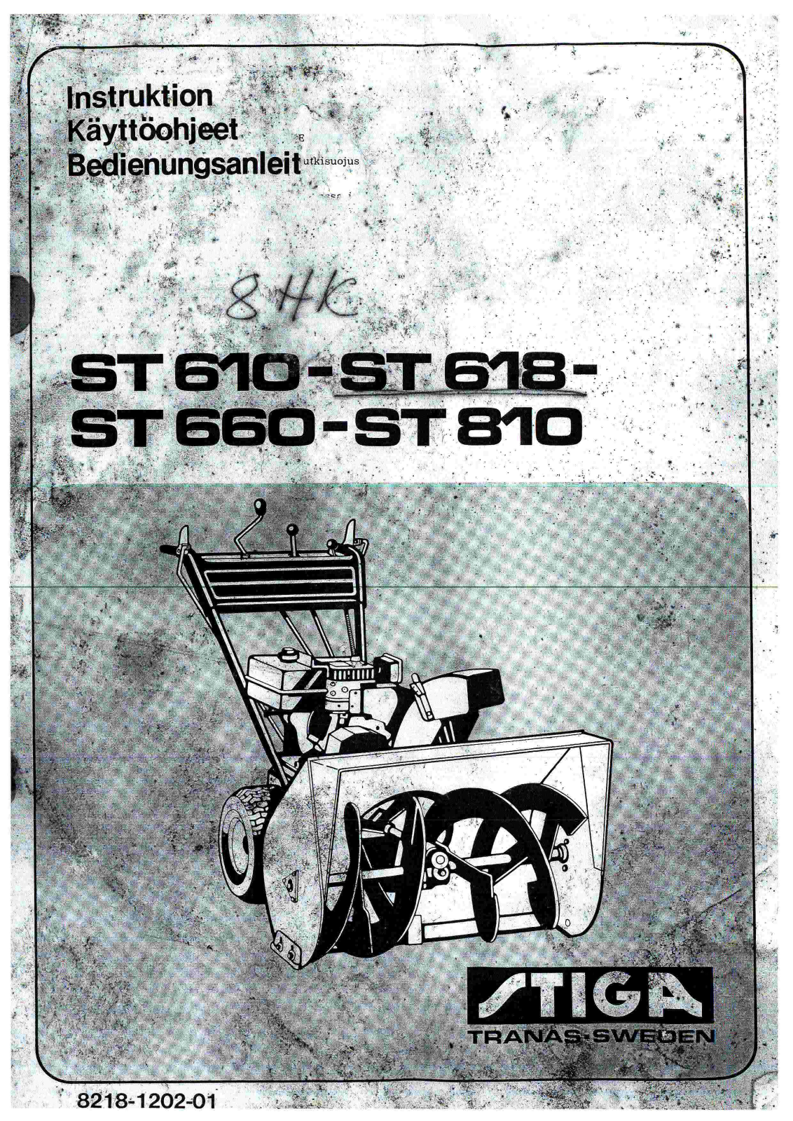 Stiga ST660, ST810, ST 618 User Manual