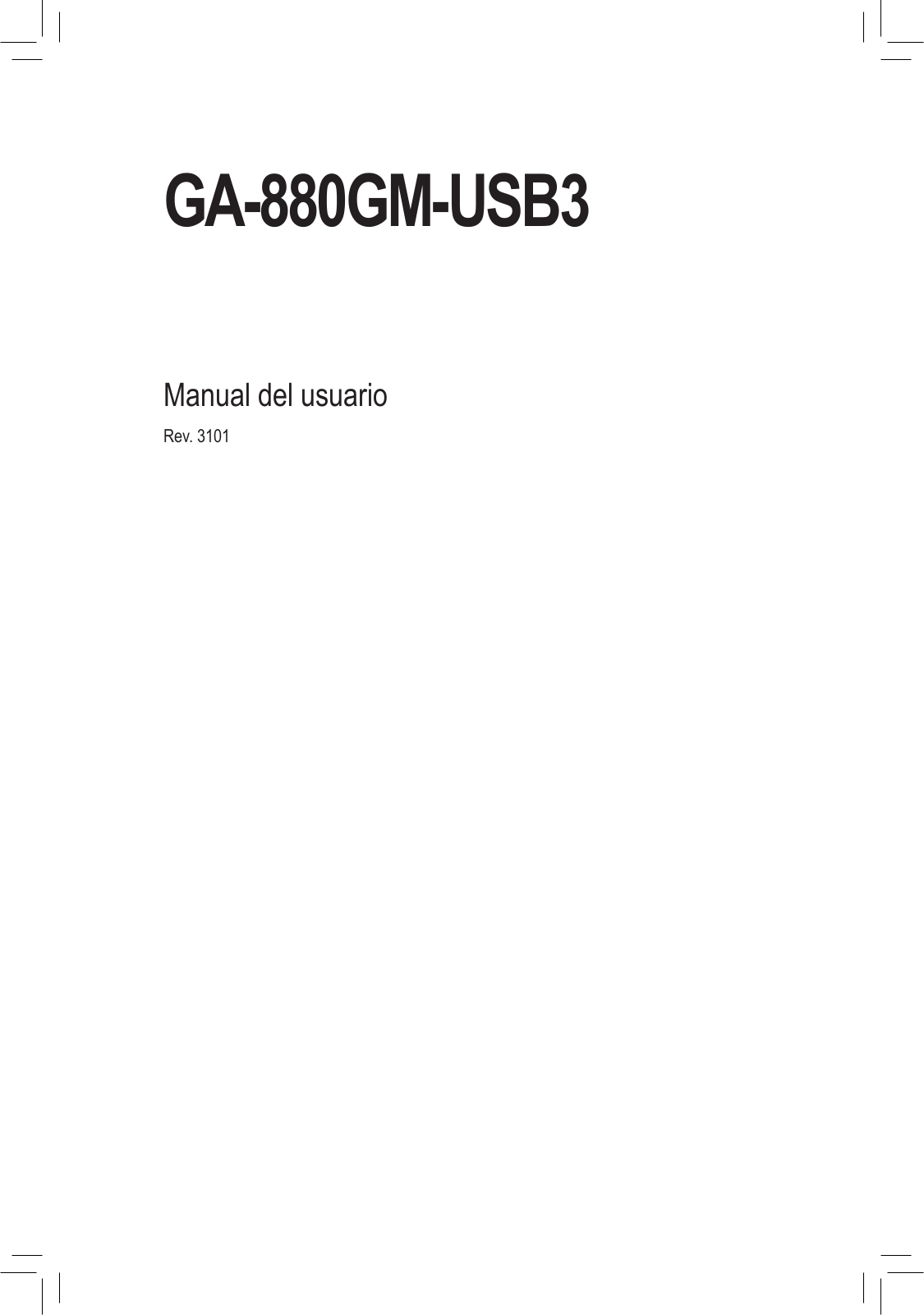 Gigabyte GA-880GM-USB3 User Manual