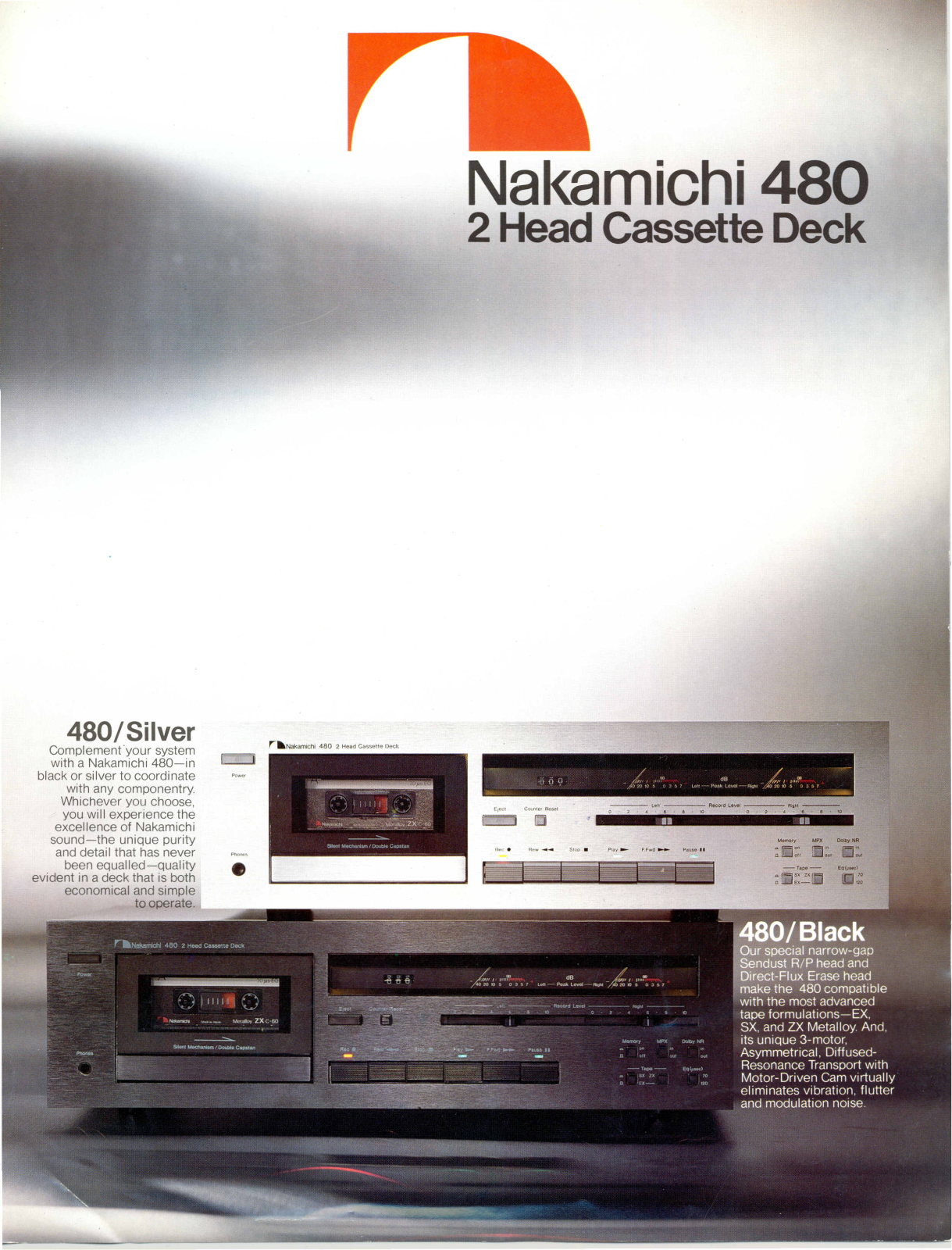 Nakamichi 480 Brochure