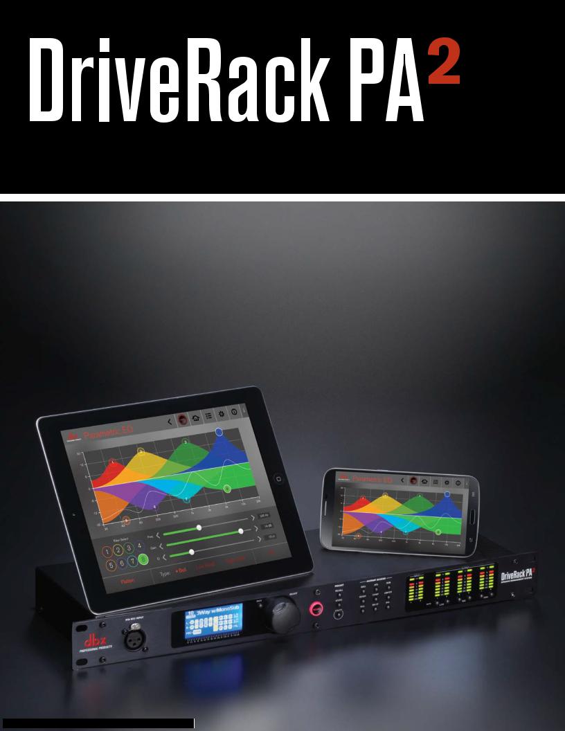 Dbx DriveRack PA2 Owner's Manual