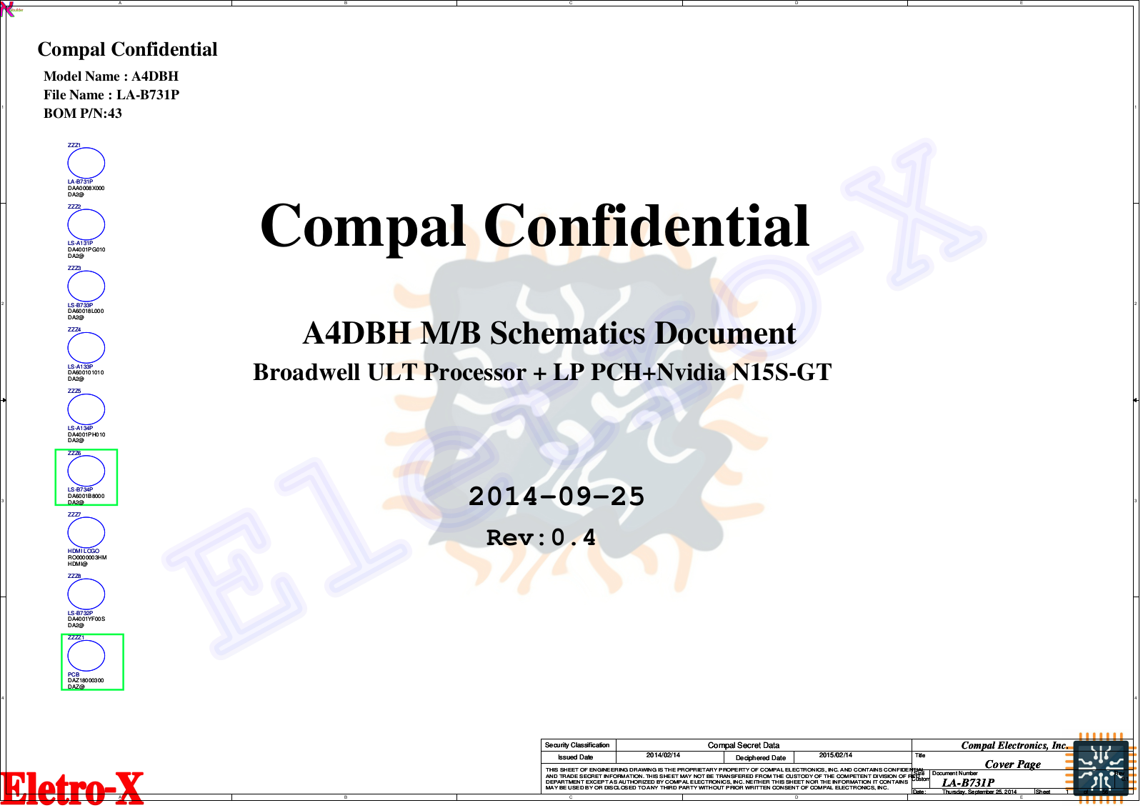 Compal LA-B731P Schematic